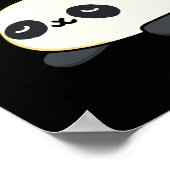 Stu-panda-ous Grappige Panda Pun Donker BG Poster (Hoek)