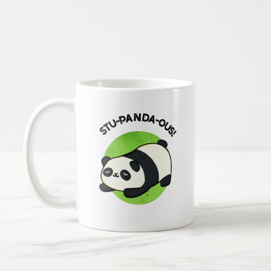 Stu-panda-ous Grappige Panda Pun Koffiemok (Links)