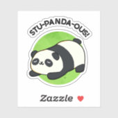 Stu-panda-ous Grappige Panda Pun Sticker (Vel)