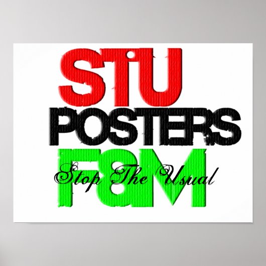 STU™ Poster F&M™ (Voorkant)