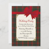 Stuart Clan Tartan Pset Custom Kerstparty Kaart (Voorkant)