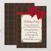 Stuart Clan Tartan Pset Custom Kerstparty Kaart (Voorkant / Achterkant)