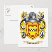 Stuart Coat of Arms (familiewapen) Briefkaart (Voorkant / Achterkant)