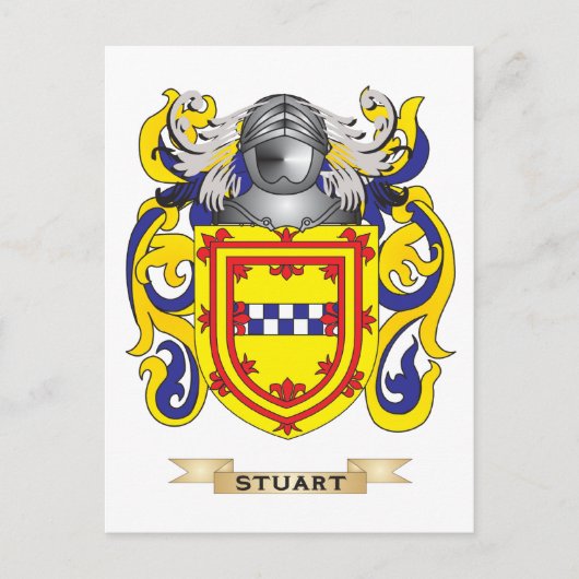 Stuart Coat of Arms (familiewapen) Briefkaart (Voorkant)