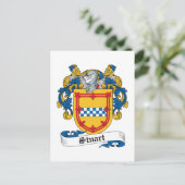 Stuart Family Crest Briefkaart (Staand voorkant)