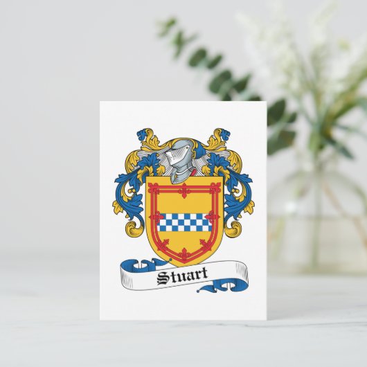 Stuart Family Crest Briefkaart (Staand voorkant)