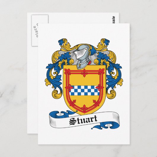 Stuart Family Crest Briefkaart (Voorkant / Achterkant)