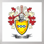 Stuart Family Crest Coat of Arms Poster (Voorkant)