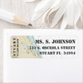 Stuart FL Home Port Nautical Navigation Chart Etiket (Insitu)