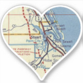 Stuart FL kaart Sticker (Voorkant)