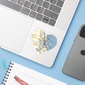Stuart FL kaart Sticker (Laptop met iPhone)