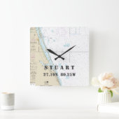 Stuart FL - Nautisch overzicht van de omvang van d Vierkante Klok (Huis)