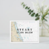 Stuart FL Nautische kaart Lengtegraad (Staand voorkant)