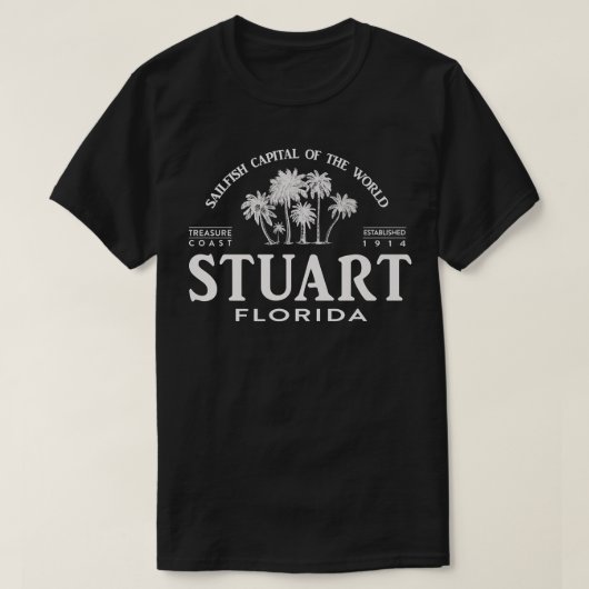 Stuart FL Sailfish Capital of the World Souvenir T-shirt (Design voorkant)