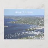 Stuart Florida Arial Uitzicht Briefkaart (Voorkant)