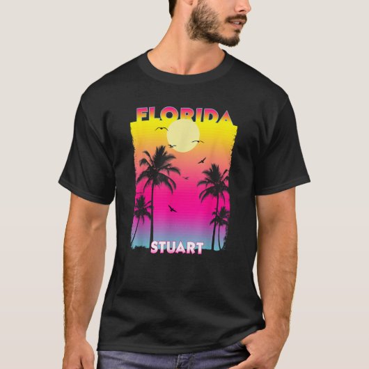 Stuart Florida FL zomer zonsondergang T-shirt (Voorkant)