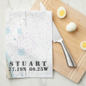 Stuart Florida Nautical Chart Latitude Longitude Theedoek (Quarter Fold)