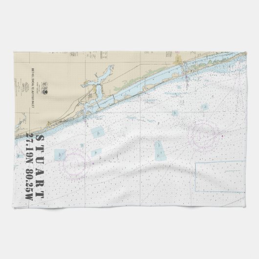Stuart Florida Nautical Chart Latitude Longitude Theedoek (Horizontaal)