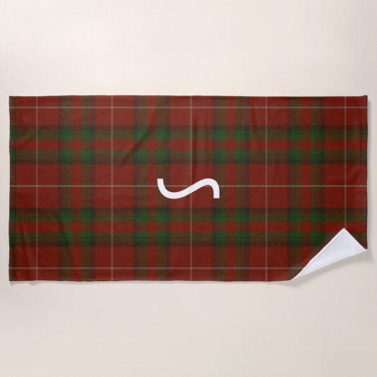 Stuart of Brute Tartan Beach Towel Strandlaken (Voorkant)