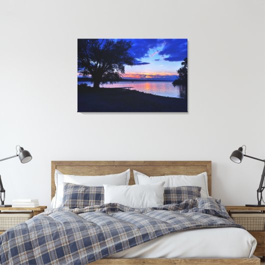 STUART PARK CAYUGA LAKE CANVAS PRINT (Insitu (Slaapkamer))