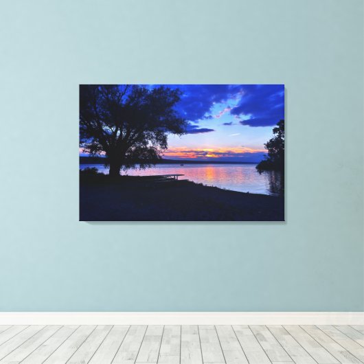 STUART PARK CAYUGA LAKE CANVAS PRINT (Insitu (Houten vloer))