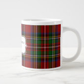 Stuart Plaid Tartan Kerstmis Grote Koffiekop (Rechts)