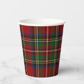 Stuart Plaid Tartan Kerstmis Papieren Bekers (Voorkant)