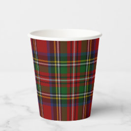 Stuart Plaid Tartan Kerstmis Papieren Bekers