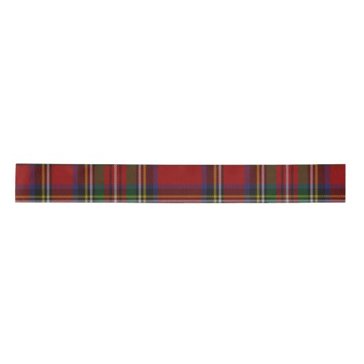 Stuart Plaid Tartan Kerstmis Satijnen Lint (Voorkant)