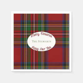 Stuart Plaid Tartan Kerstmis Servet