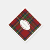 Stuart Plaid Tartan Kerstmis Servet (Hoek)