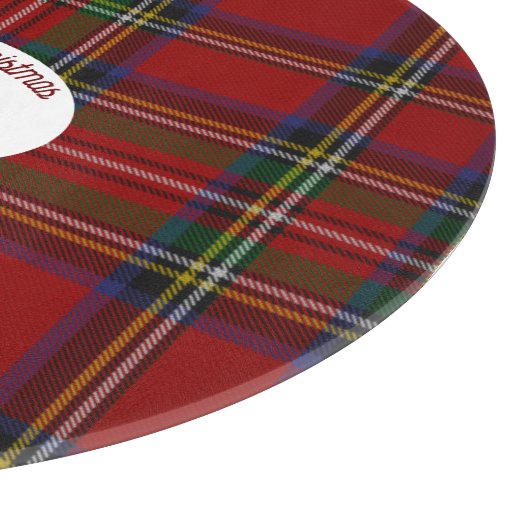 Stuart Plaid Tartan Kerstmis Snijplank (Hoek)