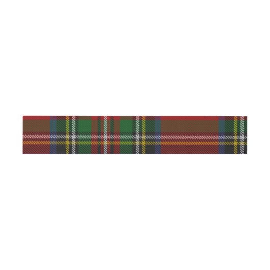 Stuart Plaid Tartan Kerstmis Uitnodigingen Wikkel (Vlak)