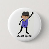 Stuart Spina Button - Gepersonaliseerd (Voorkant)