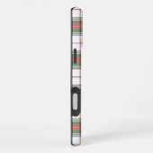 Stuart / Stewart tartan wit rood groen geruit iPhone Hoesje (Rechterkant)