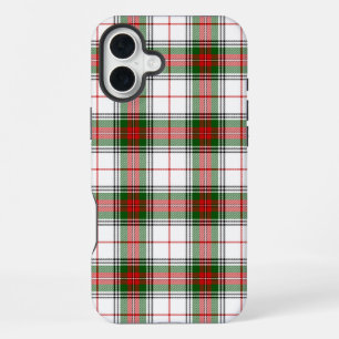 Stuart / Stewart tartan wit rood groen geruit iPhone 16 Plus Hoesje