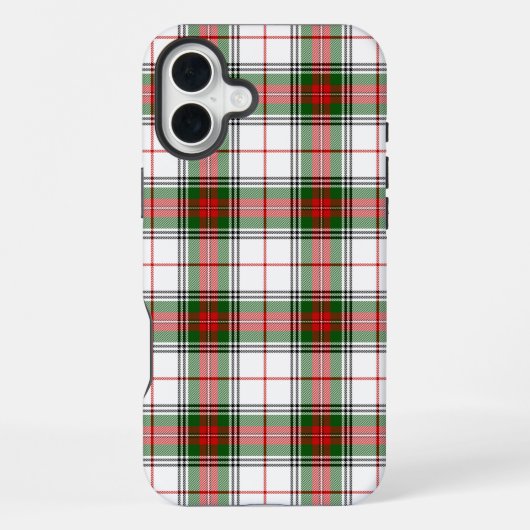 Stuart / Stewart tartan wit rood groen geruit iPhone Hoesje (Achterkant)