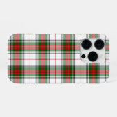 Stuart / Stewart tartan wit rood groen geruit iPhone Hoesje (Achterkant horizontaal)