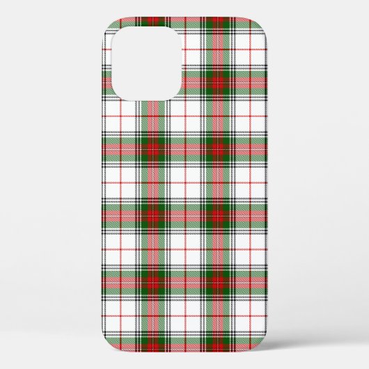 Stuart/Stewart tartan witte rode groene vlecht Case-Mate iPhone Case (Achterkant)