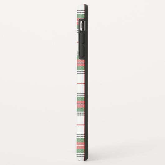 Stuart/Stewart tartan witte rode groene vlecht Case-Mate iPhone Case (Achterkant/links)