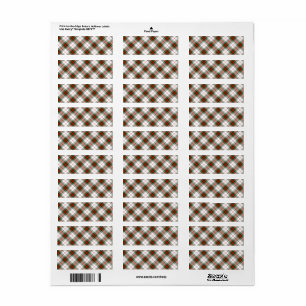 Stuart/Stewart tartan witte rode groene vlecht Etiket
