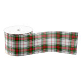 Stuart/Stewart tartan witte rode groene vlecht Grosgrain Lint (Spoel)