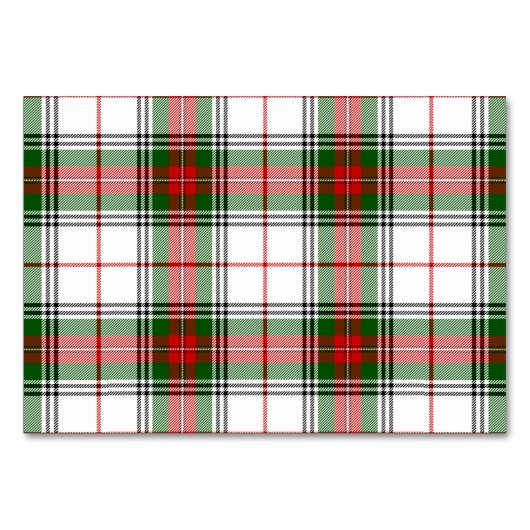 Stuart/Stewart tartan witte rode groene vlecht Kaart (Voorkant)