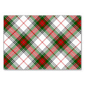 Stuart/Stewart tartan witte rode groene vlecht Kaart (Voorkant)