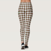 Stuart/Stewart tartan witte rode groene vlecht Leggings (Achterkant)