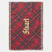 Stuart Tartan Pset Throw Blanket Deken (Voorkant Verticaal)