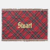 Stuart Tartan Pset Throw Blanket Deken (Voorkant)