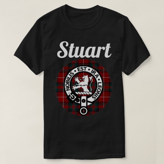 Stuart van bote clan Scottish Name Coat of Arms Ta T-shirt (Design voorkant)