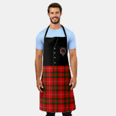 Stuart van Bute Clan Badge & Tartan Kilt Schort (Gedragen)