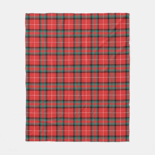 Stuart van Bute Plaid Fleece Deken (Voorkant)